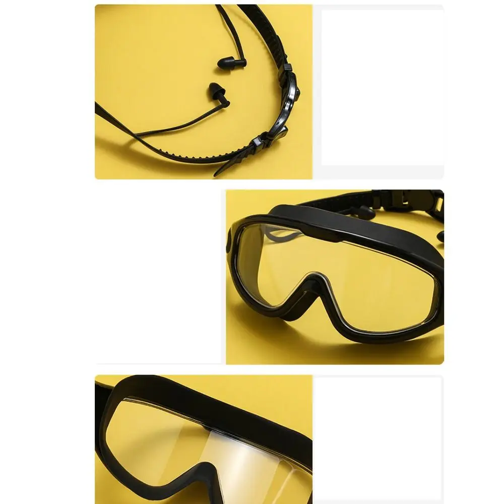 Professional Multi-color Big Frame Silicone Anti-UV Anti-Fog Swimming Goggles Diving Eyewear Swimming Glasses Swim Eyewear