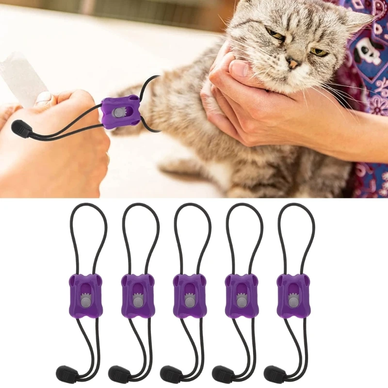 

5Pcs Pet Tourniquet Animals First Aid Quick Release Emergency Buckle Elastic Bandage Hemostatic Control Bandages