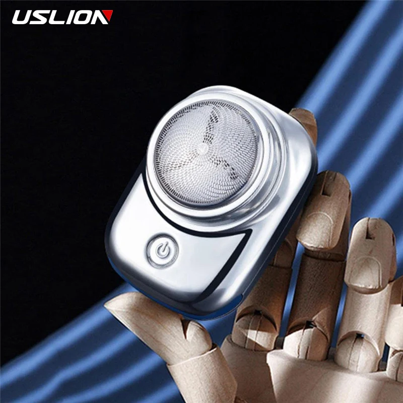 Uslion Portable Electric Shaver Pocket Electric Razor For Men Wet Dry ...