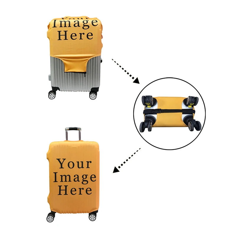 Luggage Cover Funny Expression Travel Suitcase Dust Cover Luggage Protective Cover for 18-32 Inch Trolley Case Dust Travel Accessories