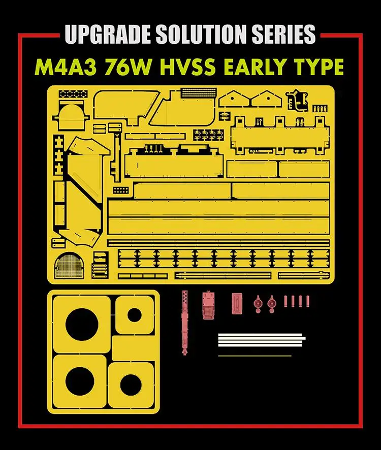 

Rye Field Model RM2026 1:35 SCALE UPGRADE SOLUTION SERIES M4A3 76W HVSS EARLY TYPE FOR RYE RM-5058