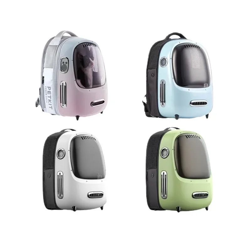 Mochila 파라 가토스 애완 동물 배낭, 세련된 레트로 우주 캡슐, 통기성 배낭, 다기능 대용량 고양이 가방