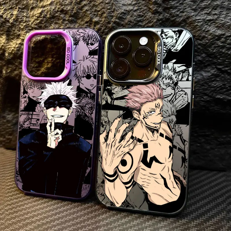 Jujutsu Kaisen Sukuna Gojo Satoru Anime Protective Phone Case - Anti-Fall Cover
