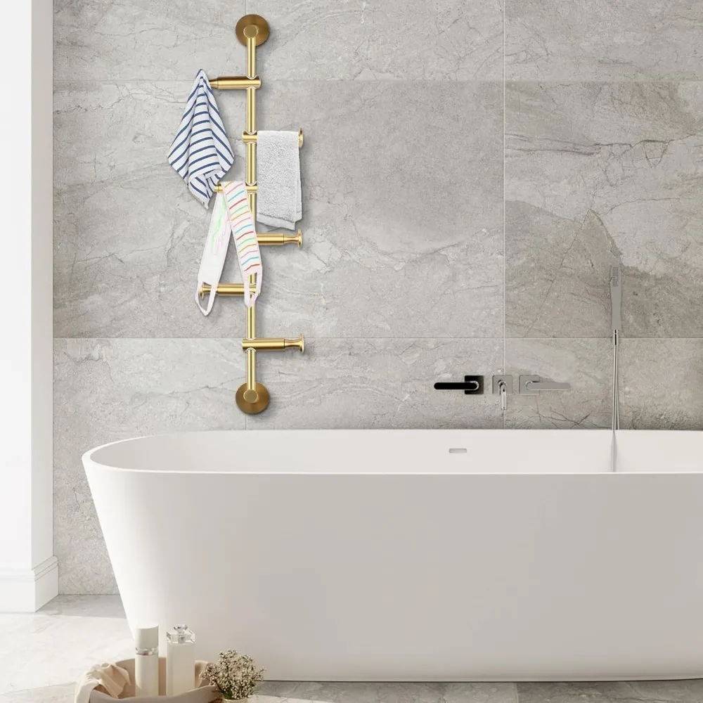 Coat Rack with Adjustable Hooks