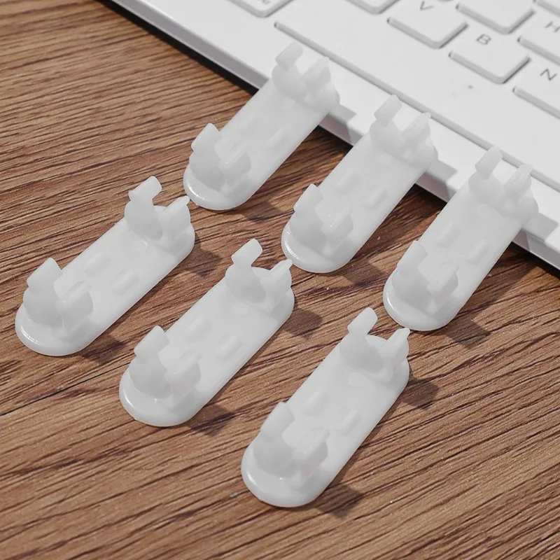 60 Clips Autoadhesivos Para Organizar Cables - Negro, Blanco Y Transparente, Ideal Para Escritorio Y Oficina