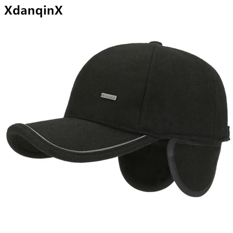 

2022 Winter New Warm Velvet Thickening Baseball Caps For Men Cold Proof Thermal Earmuffs Hat Trucker Hat Sports Cap Snapback Cap