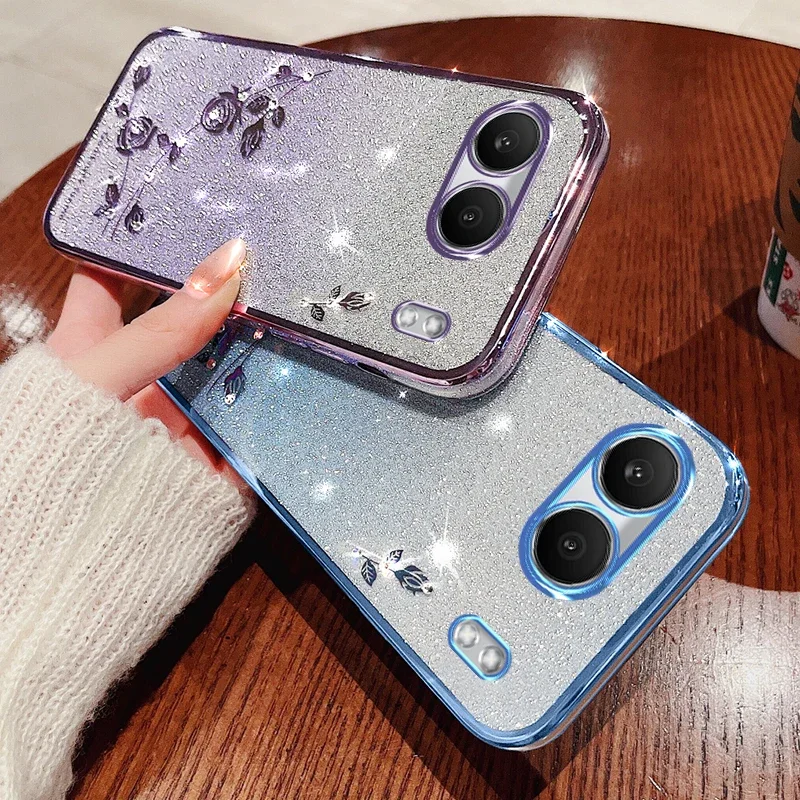 Luxury Glitter Shiny Diamond Ring Holder Soft TPU Phone Case