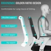 Ergonomic Office Desk Chair, Mesh Computer Gaming Chair, Lumbar Support, Comfy Seat, Swivel Wheel, Chairs for Adults Students 3