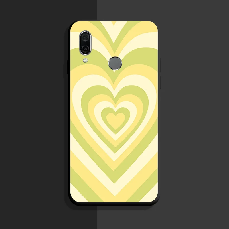 cases for meizu black Case For Meizu Note 9 Cover Soft TPU Silicone Black Protective Phone Bags for meizu Note9 Back Bumper Love Heart Shape Printing best meizu phone case design Cases For Meizu