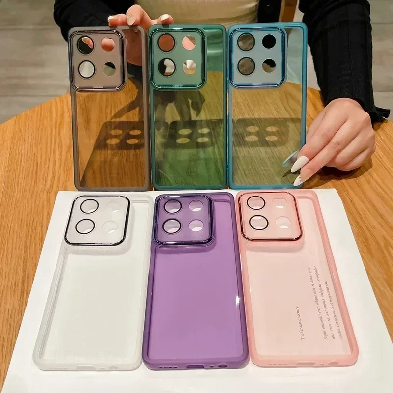 Soft Transparent Protective Cover with Camera Lens Protection