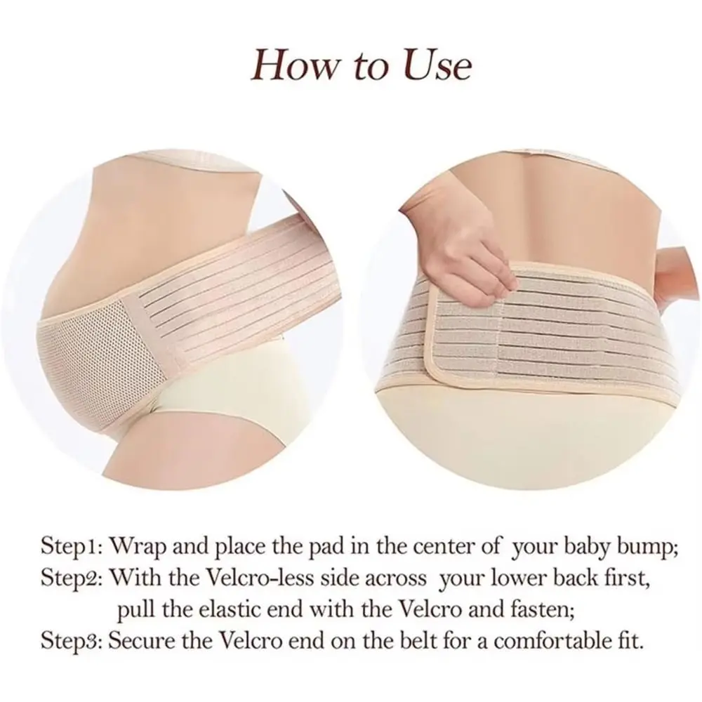 1Pcs Maternity Abdominal Belt Antenatal for Pregnant Women Belly Support Bandage Breathable Khaki