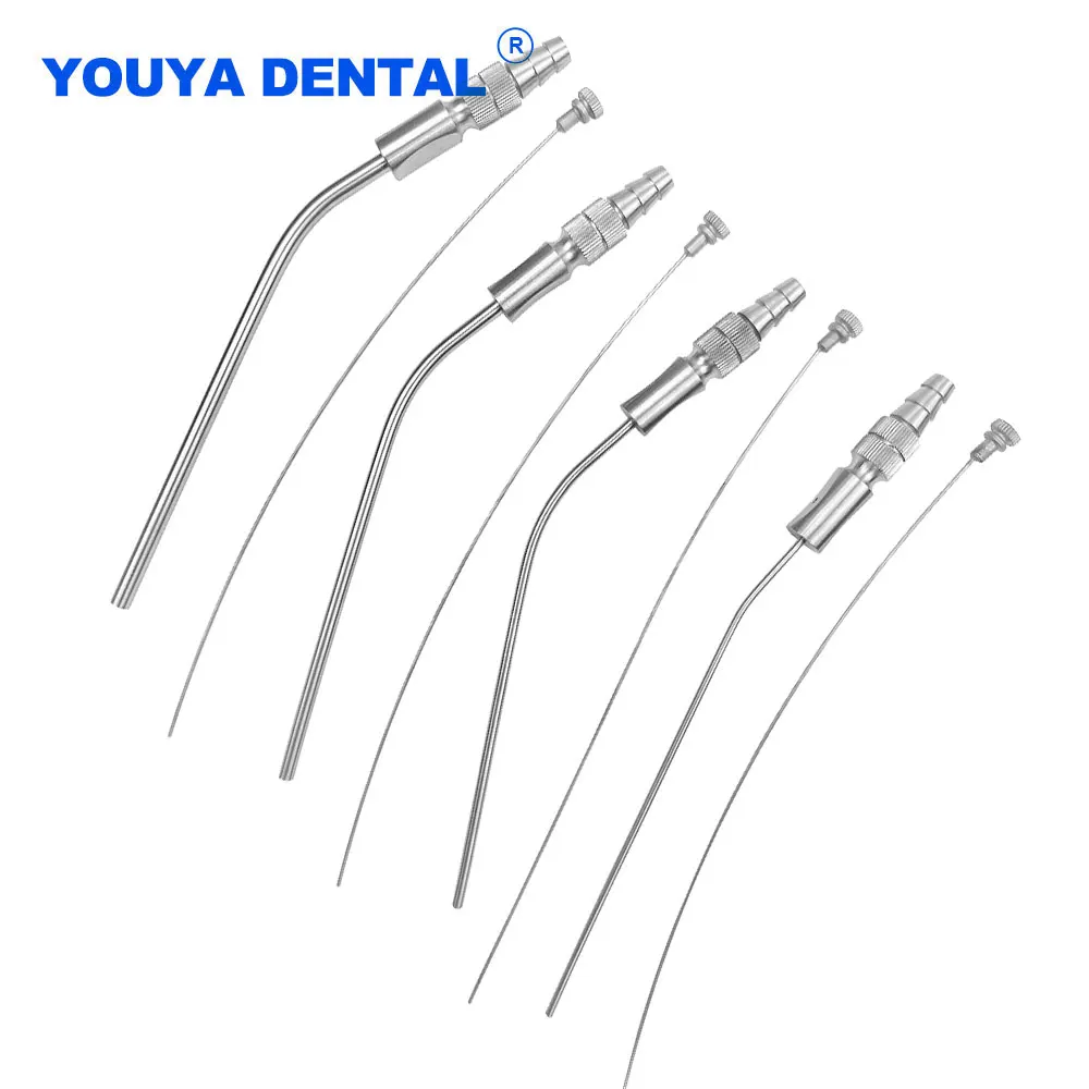 

1pcs Dental Aspirator Suction Tube Medical Surgery Stainless Steel Tube Implant Tool Oral Surgical Bone Clean 2.5mm/3mm/4mm