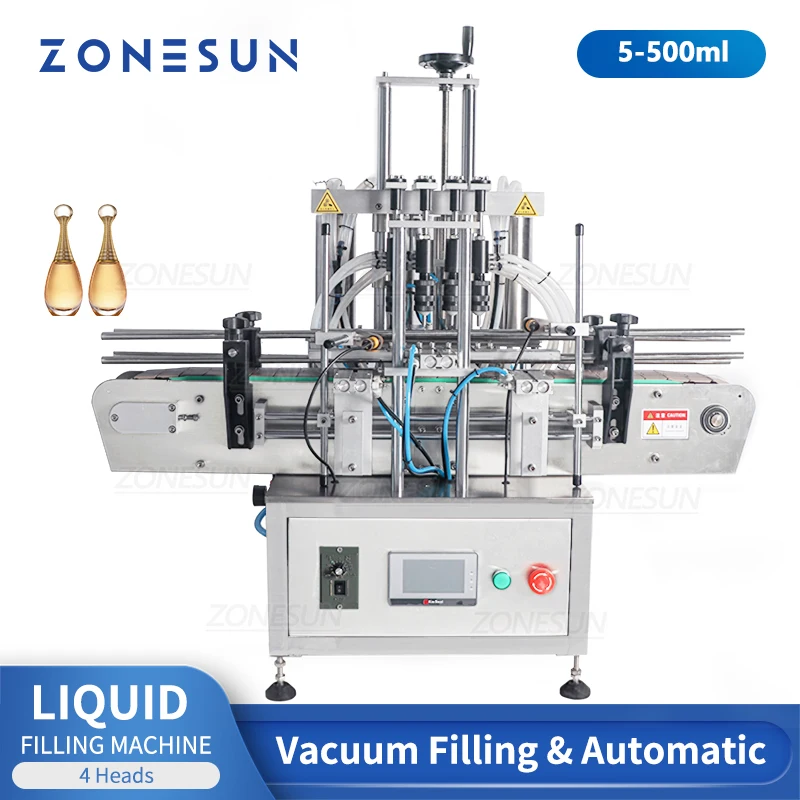 

ZONESUN ZS-DTZL500 Desktop Automatic Vacuum Liquid Perfume Filling Machine