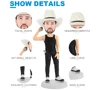 Fully Custom Doctor Statue Sculpture Stationary Head 1 Person Bobblehead Polymer Clay Dolls 6"-9" With Base 5