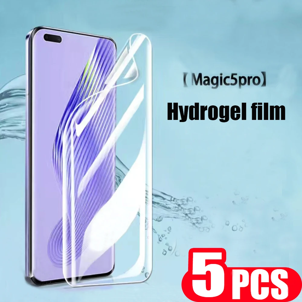 

Гидрогелевая пленка 9D для Honor magic 5 pro X9A X40, Защитная пленка для экрана magic 4 Ultimate lite 3 pro plus, не стекло, 5 шт.