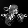 304 A2 Stainless Steel M15 M20 M25 M32 M50 Rotation Double Pulley Traction Lifting Sailing Boat Loading Pulley Block 6