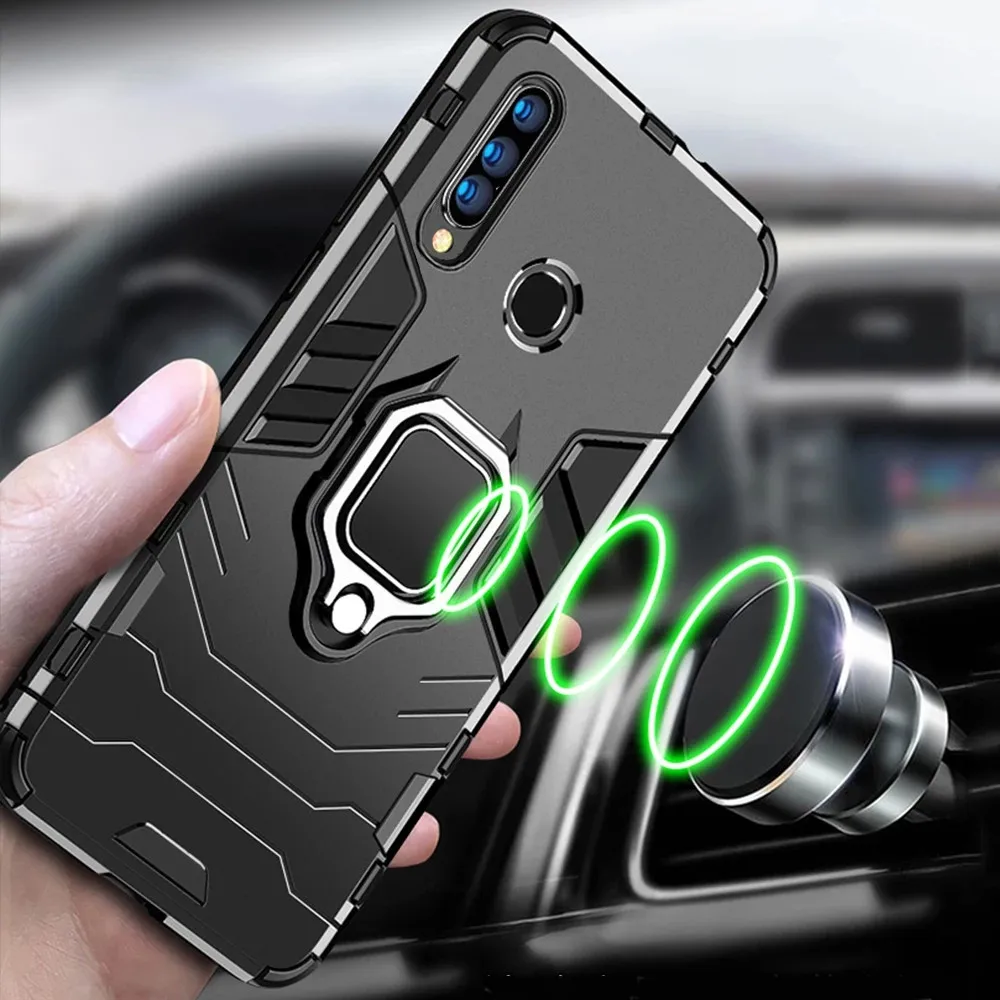 Custodia per telefono per Samsung Galaxy A30s Custodia Anello Supporto Paraurti Cover posteriore per telefono per Coque Samsung A 30 s A30s A 30s Custodia Cover - immagine 4