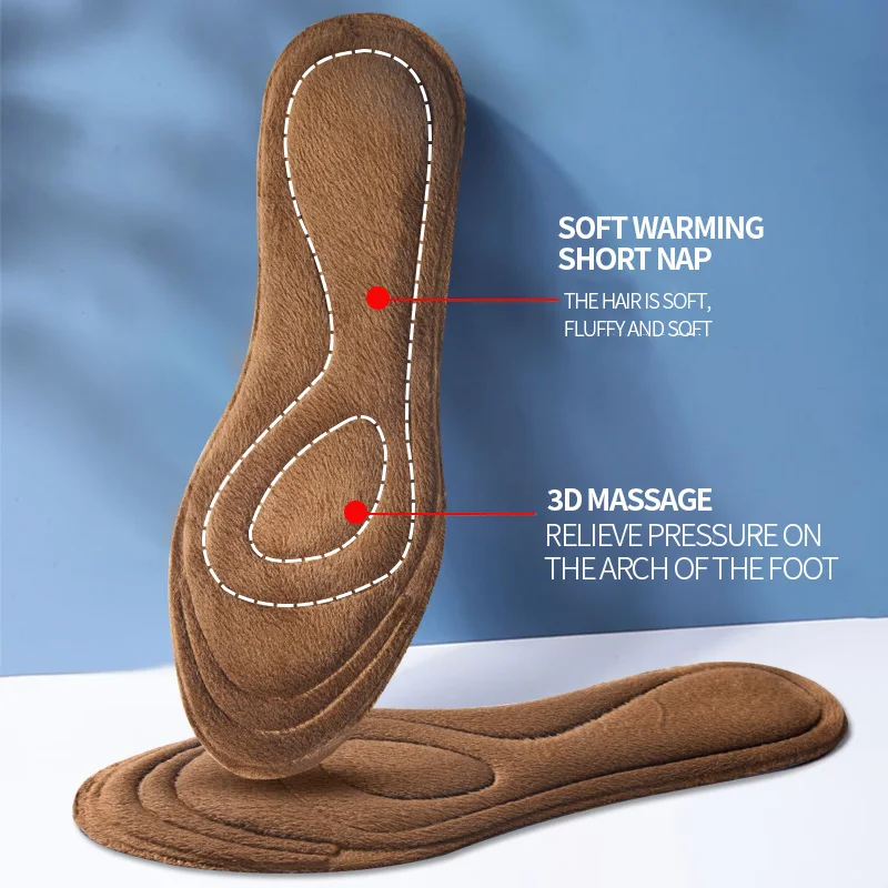 3D Self Heated Thermal Insoles for Feet Warm Memory Foam Massage Insoles for Shoes Men Women Winter Sport Feet Care Shoes Pads
