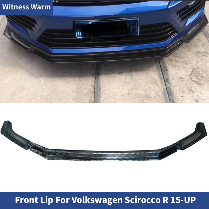Per Scirocco Spoiler Anteriore Per Auto In Fibra Di Carbonio/Frp Per Volkswagen Scirocco R Paraurti Pala Anteriore Solo 15-Up