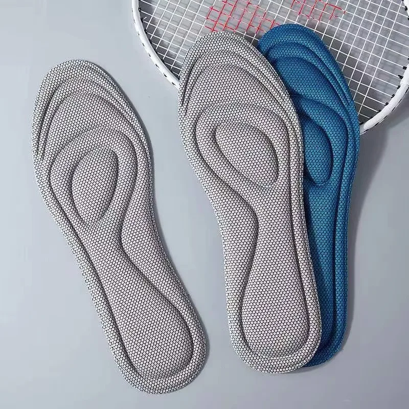 New Nano Antibacterial Insoles Ultra-soft Rebound Massage Sweat Absorption and Shock Absorption for Comfort Women Men Shoe-pad