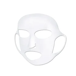 Silicone Reusable Face Mask Holder for Enhanced Skincare and Hydration Lock (White)