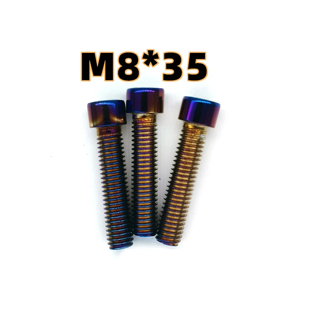 Hex Socket Screws M5 M6 M8 M10 304 Alloy Steel Titanium Plating Gold Screw Length