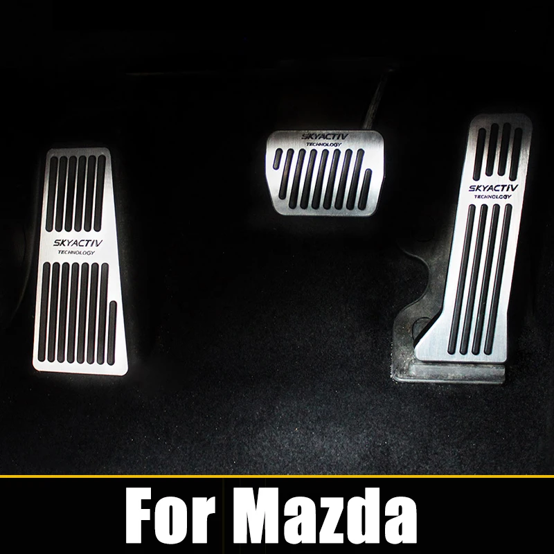 

For Mazda 2 3 BM 6 GJ CX-5 CX5 CX 5 CX3 CX8 CX9 2012-2020 2021 2022 2023 Car Accelerator Fuel Foot Brake Pedals Clutch Cover Pad