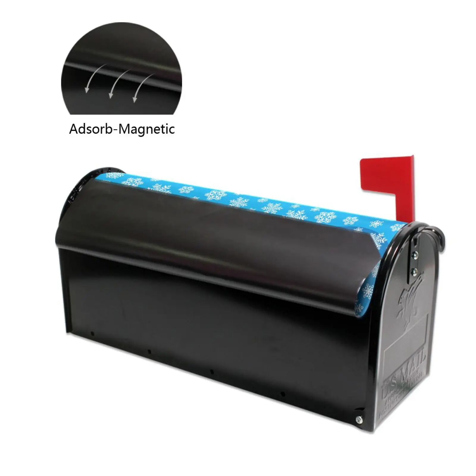 Winter Snowmen PVC Magnetic Mailbox Cover Wrap Standard Size Welcome Home Garden Outdoor Decoration Post Letter Box Cover