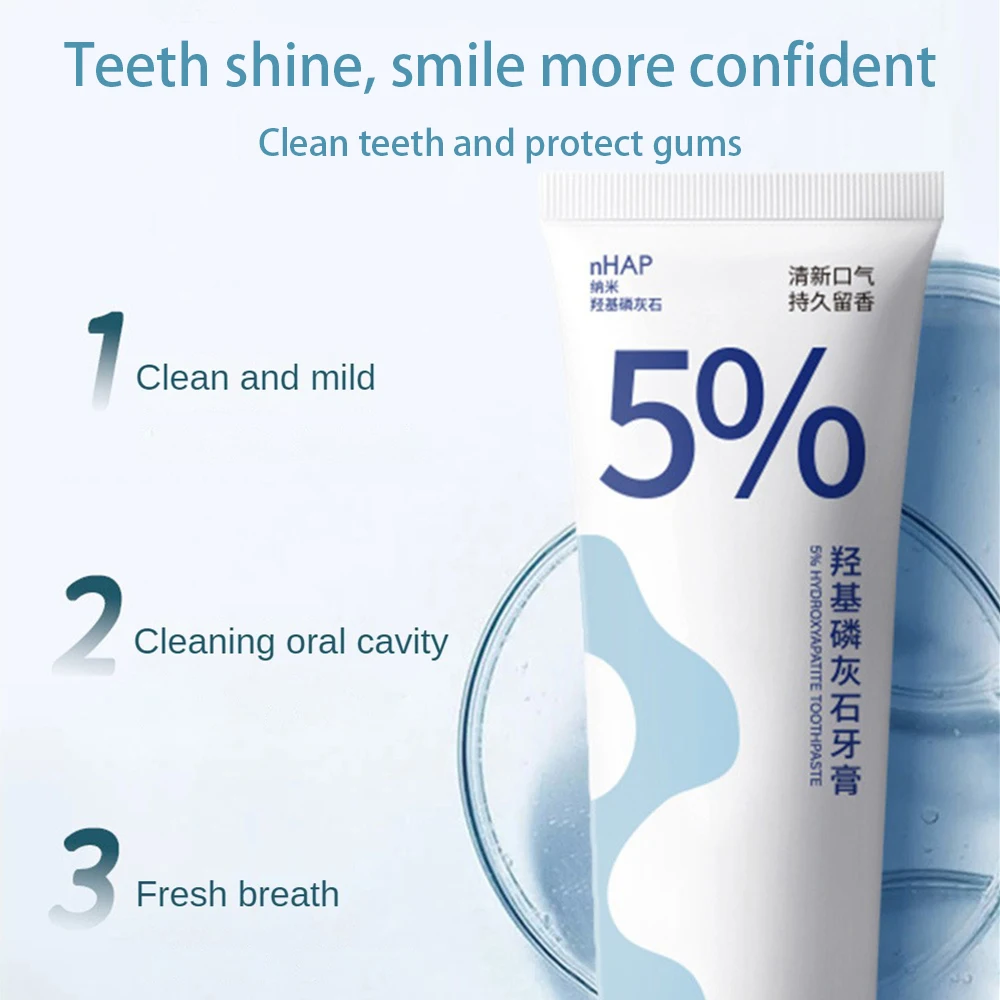 Teeth Whitening Product Hydroxyapatite Clean Mouth Toothpaste Long Lasting Whitening