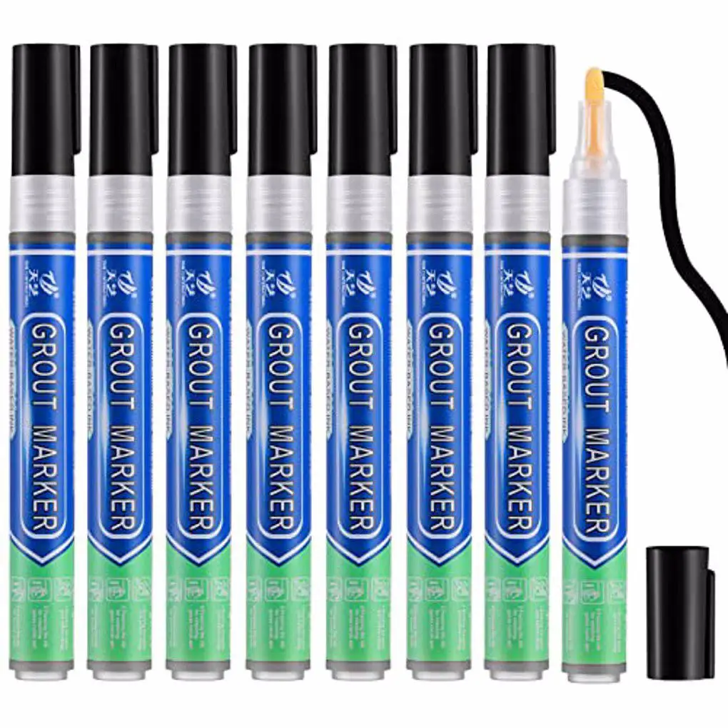 Description Picture 2 of item8 Pieces Tile Repair Pen Grout Filling Agents Wall Bathroom Marker Black