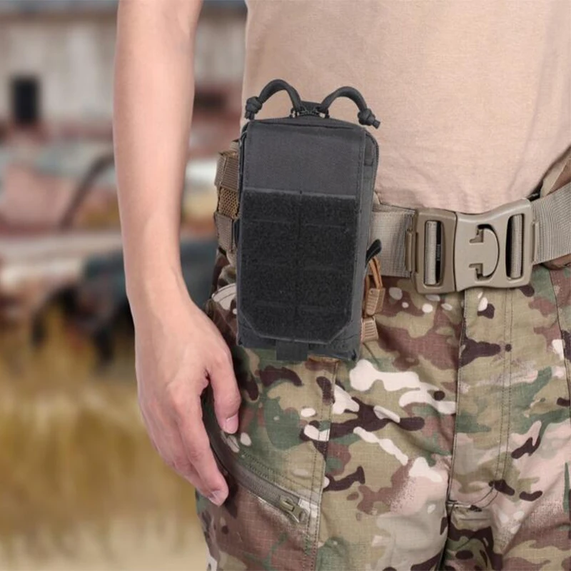 

Military Tactical Vest Backpack Accessory Waist Bag Molle Pouch Utility EDC Tool Pouch Compact Gadget Gear Bag Multi-Purpose