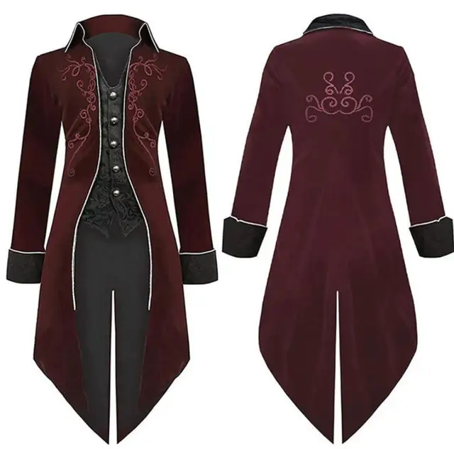 Costume Vampiro Con Mantello E Cappuccio - Velluto Verde, Unisex Adulto, Per Halloween E Carnevale - Foto 4