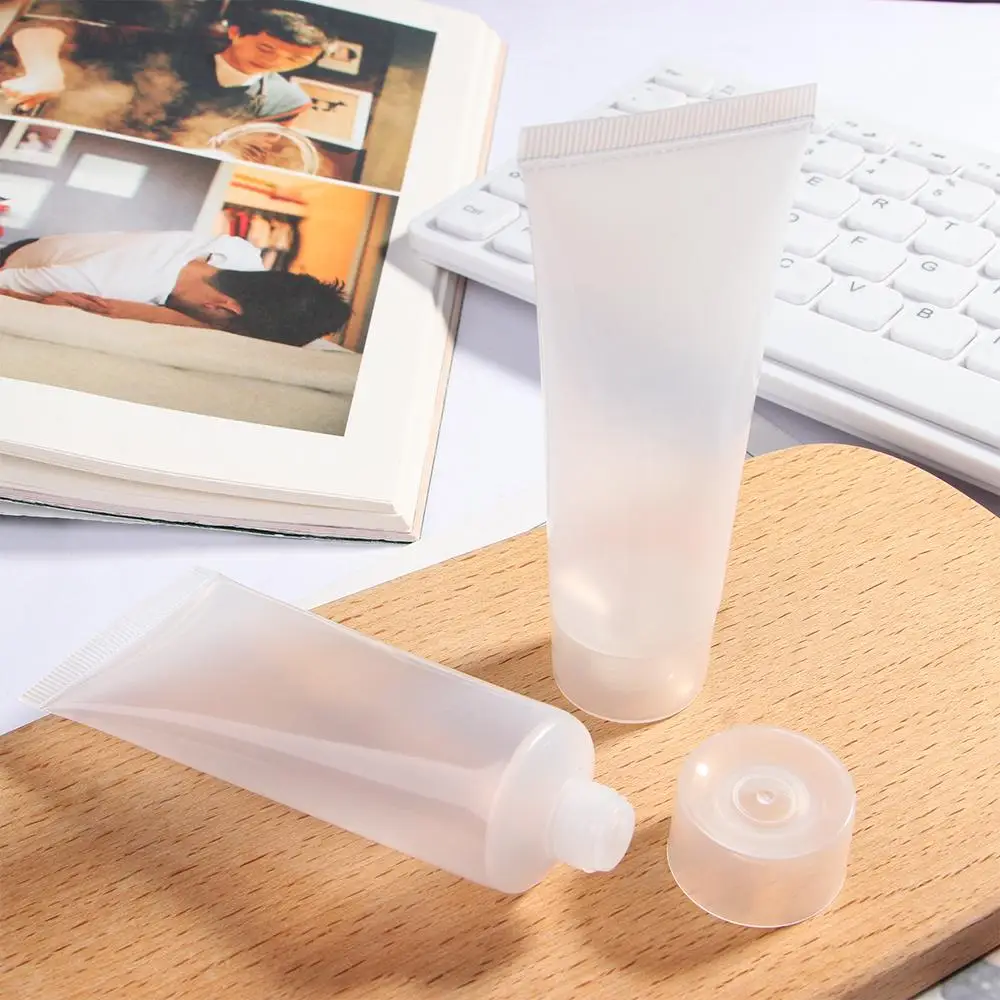 10Pcs Empty Tubes Cosmetic Dispensing Bottle Travel Squeeze Makeup Container