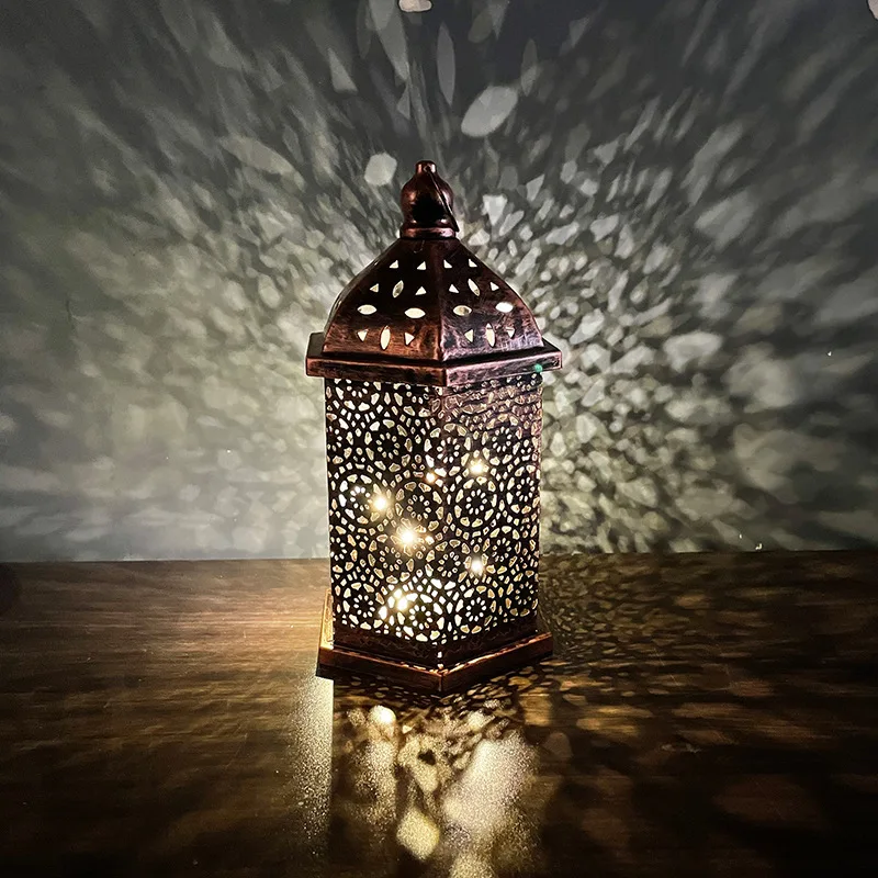 Lampada Lanterna Marocchina Stile Andaluso - Vetro Trasparente -  Artigianato Fez - Modello Fezi El-Abiad