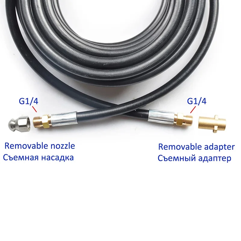 Pressure Washer Hose Pressure Washer Sewer Drain Hose Cleaning Nozzle Hose Pipe Cleaner Kit For Karcher High Pressure Cleaner
