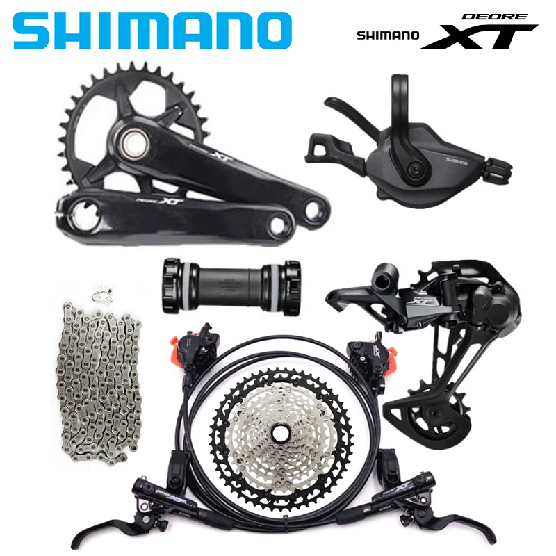 Shimano-deore xt m8100 1x12ギアセット,シフトレバー,リア