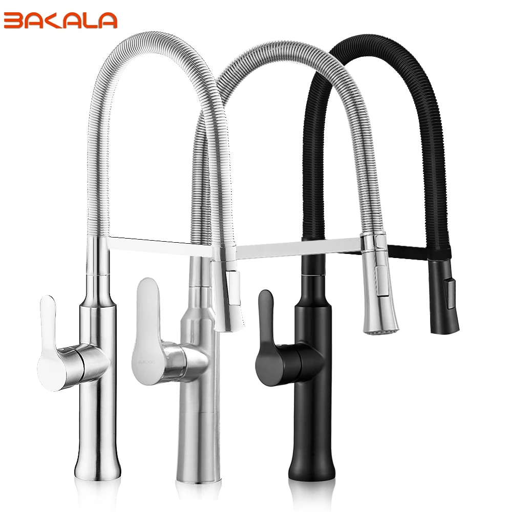 BAKALA Kitchen Faucet Black Nickel Hot and Cold Water Classic kitchen