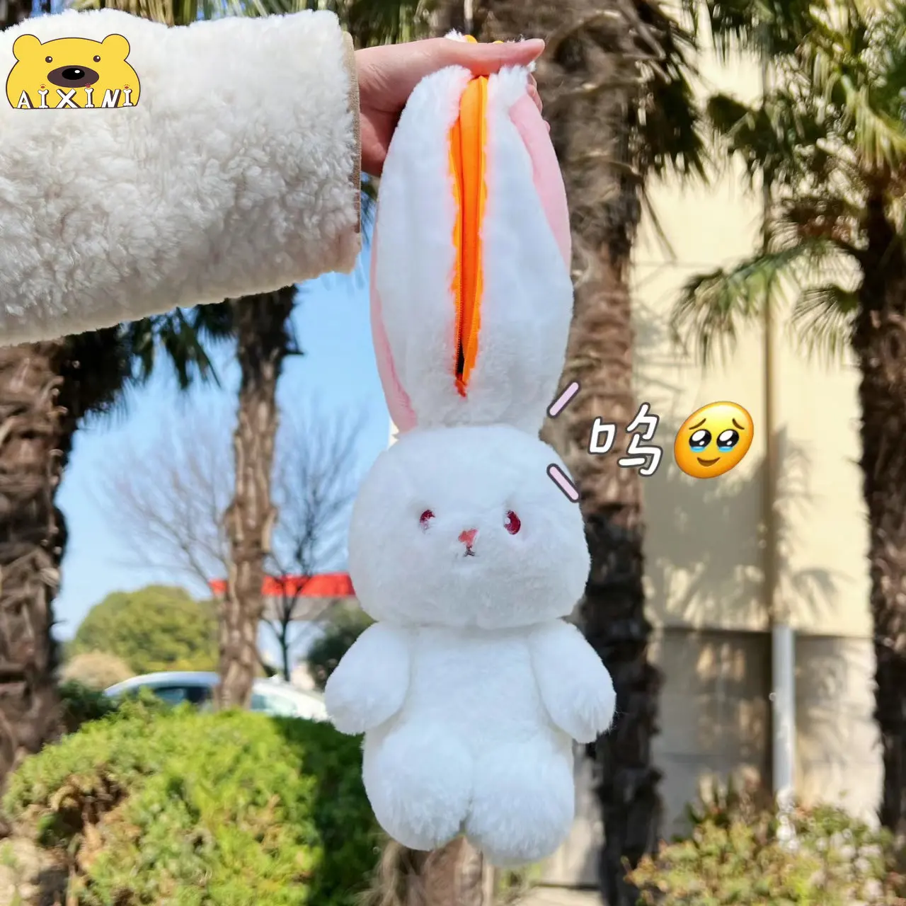 Acheter 18 cm réversible carotte lapin en peluche fraise lapin oreiller  peluche poupée moelleux lapin peluches drôle cache-cache lapin jouet  créatif cadeau pour enfants