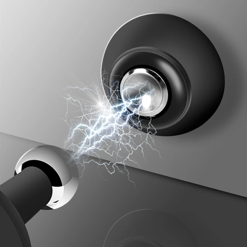 Door stopper KK&FING strong magnetic silent suction household bedroom free-punch anti-collision door stop silicone floor