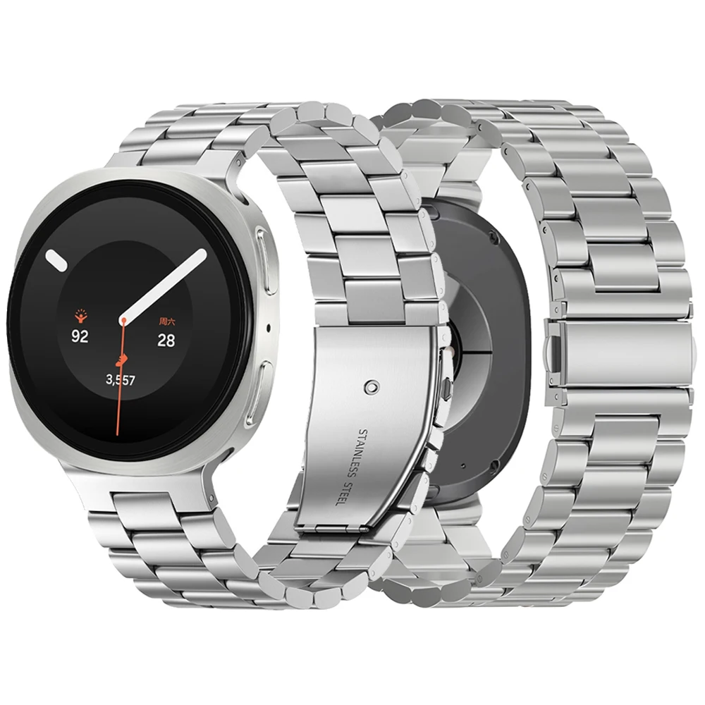 Premium Stainless Steel Watch Strap - Adjustable Metal Bracelet