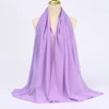 Foulard Hijab en mousseline de soie pour Femme, voile musulman ramadan ,hijab femme musulman,foulard musulmane pour femme, foulard mousseline en Jersey doux de haute qualité hijab islam voile femme musulman,70*180cm