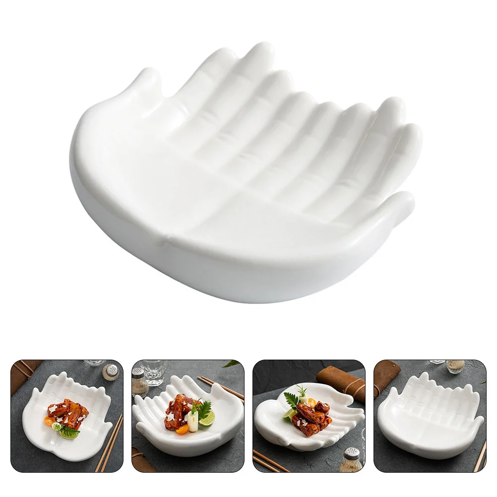 

Dinner Plate Sushi Serving Dish Food Trays Western Plates Hand Shaped Ceramic Dessert Japanese-style Convenient