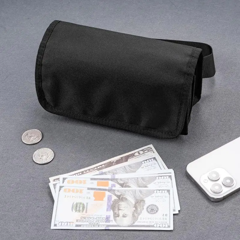 Multifunktionale Hüfttasche Tragbare Münzaufbewahrung Geldbox Geldbörse Kellner-Fahrer Bargeld-Telefon-Safe – Detail 6