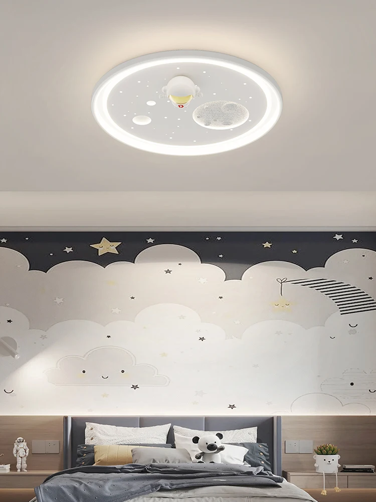 

Modern Astronaut LED Ceiling Lamp Is Used For Dining Room Bedroom Hallway Kitchen White Dimmable Remote Control Lamp Decoration