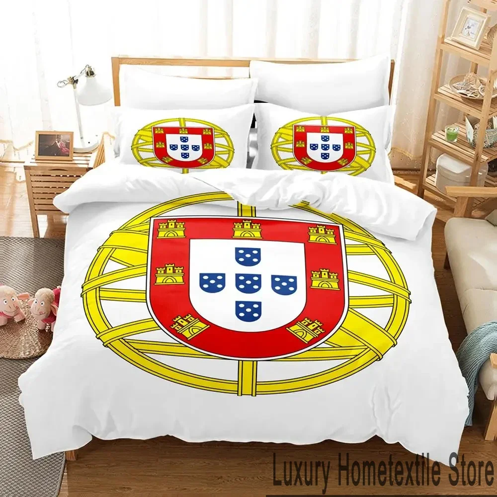 3D Print Portugal Flag Bedding Set Boys Girls Twin Queen King Size Duvet Cover Pillowcase Bed boys Adult Home Textileextile 5