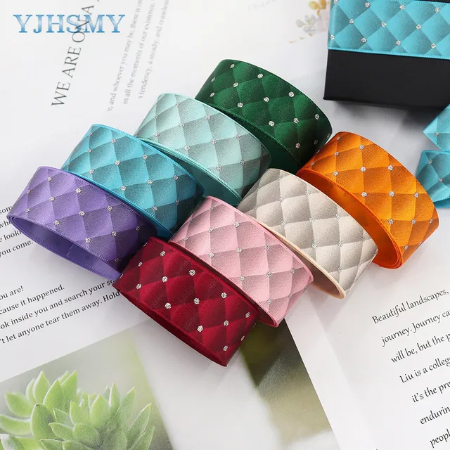 Pöttyös Csillogó Szalag Gingham Dupla Arc Szatén 1 ' X 5 Yd, Kockás Szalaghasználat Ajándékcsomagoláshoz, Party Dekoráció - Image 2