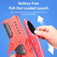 Children's Foam Ejection Aircraft Toys Parent-Child Interaction Foam Aircraft Park Fire Outdoor Sports Hand Toss Flying Toy Boys 2