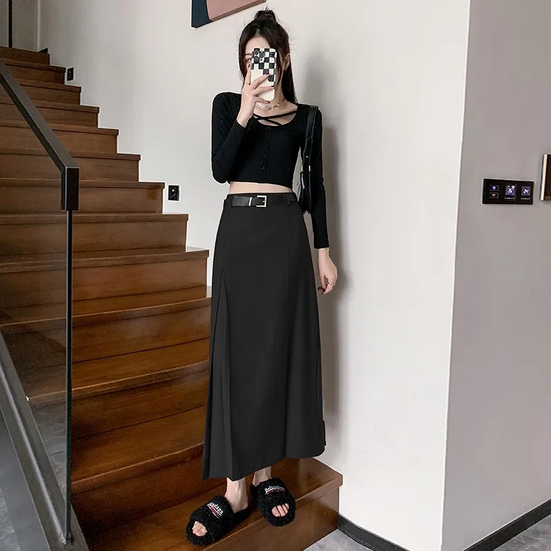 3 Colors Skirt With Belt Hot Sales Women Preppy Style Girls