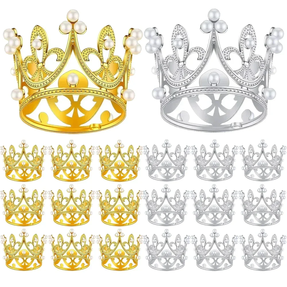 Goldene Tortenkrone Mit Strass - Kuchenaufsatz Für Geburtstag & Hochzeit