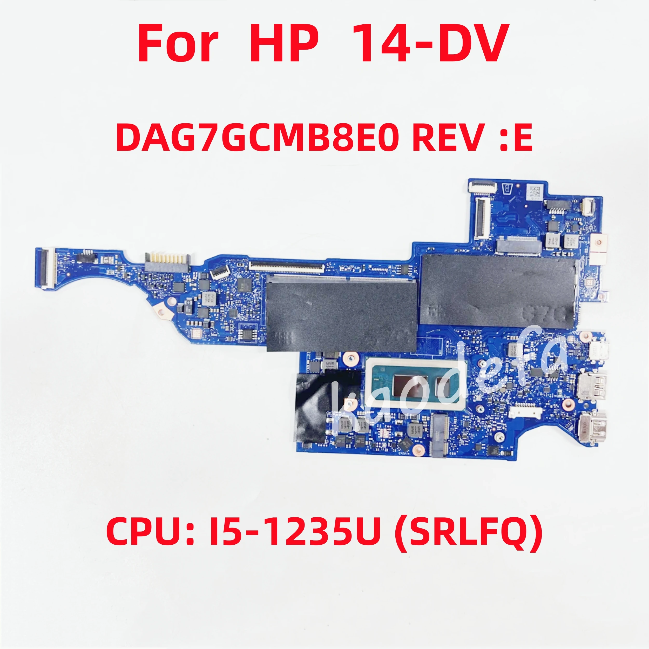 Scheda Madre Muslimex Per Cpu Della Scheda Madre Del Laptop Hp 14-Dv: I5-1235U Srlfq Ddr4 100% Test Ok
